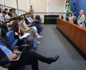 Reunião do Conselho Universitário da UnB (Consuni). 10/04/2026. Foto: Beto Monteiro/GRE Ascom